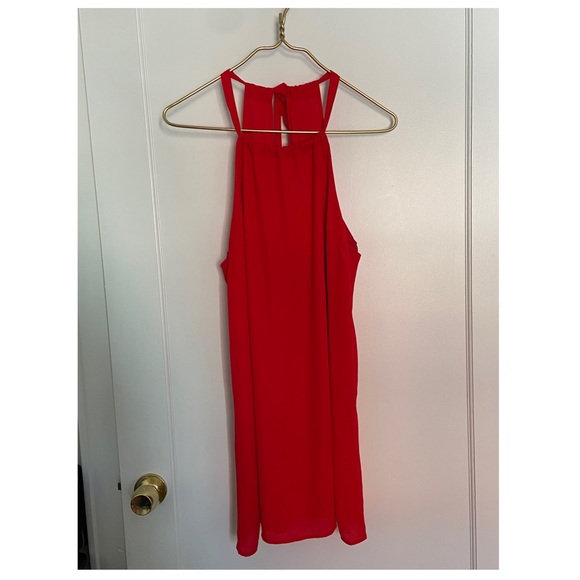 Lulu’s Breezy Street Red Halter Dress - Picture 3 of 9